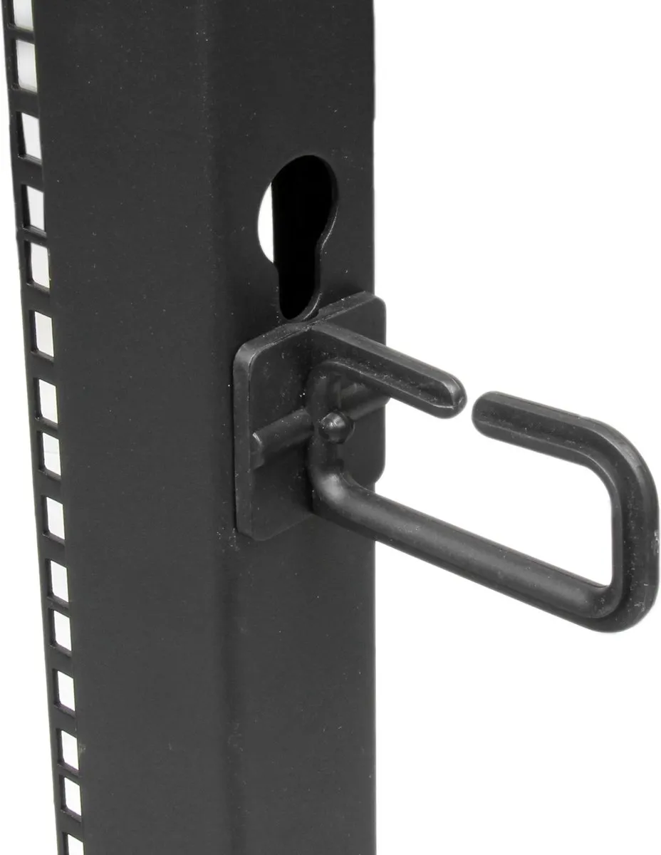 Startech 4POSTRACK8U Rackkast 8U - Zwart
