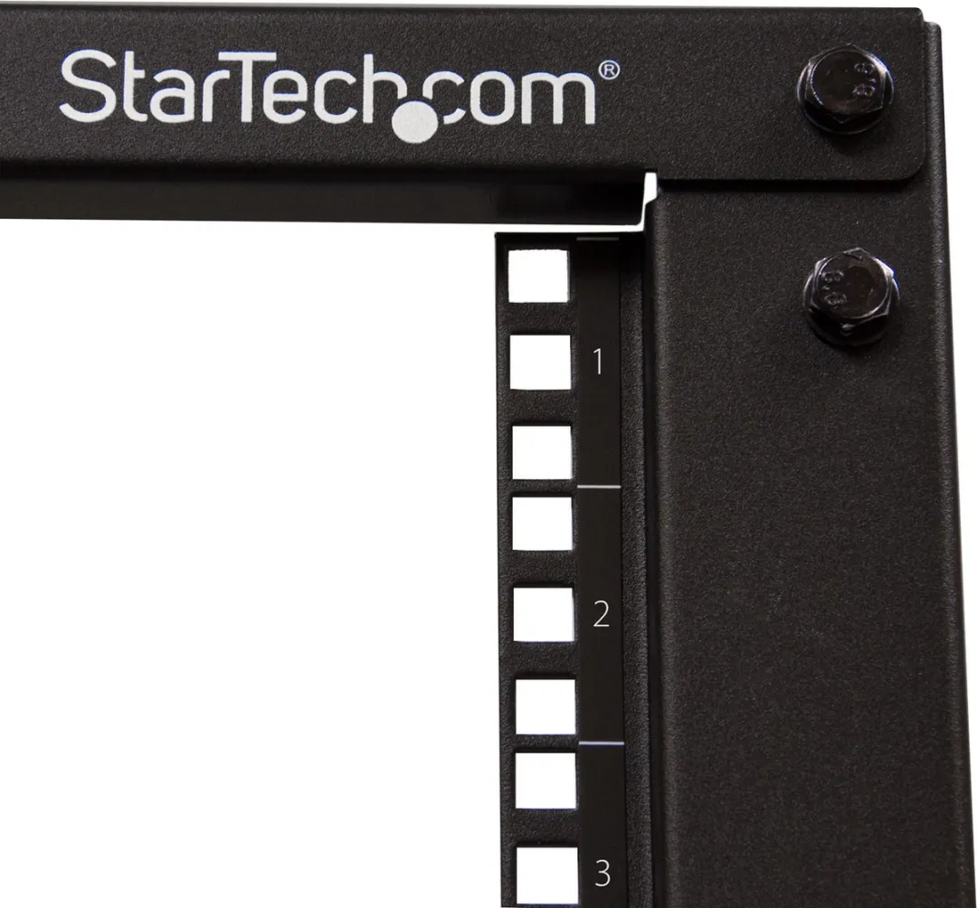Startech 4POSTRACK8U Rackkast 8U - Zwart