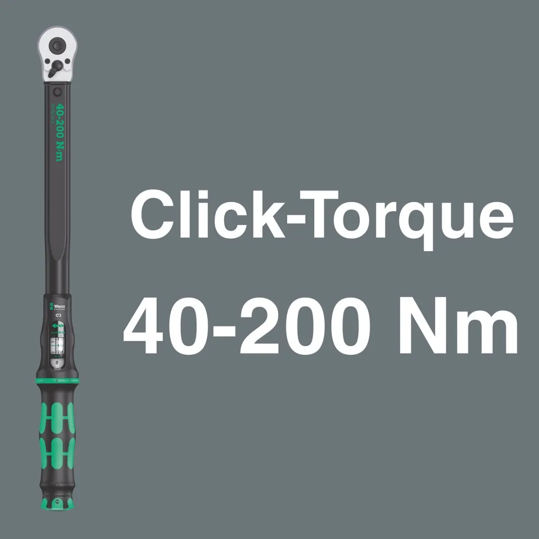 Wera Click-Torque C 3 Draaimomentsleutel 40-200Nm - 05075622001