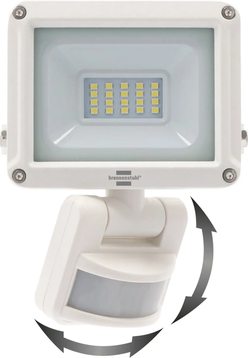 Brennenstuhl JARO 1060 WP LED Wandlamp - 10W 1150lm IP65 - Wit