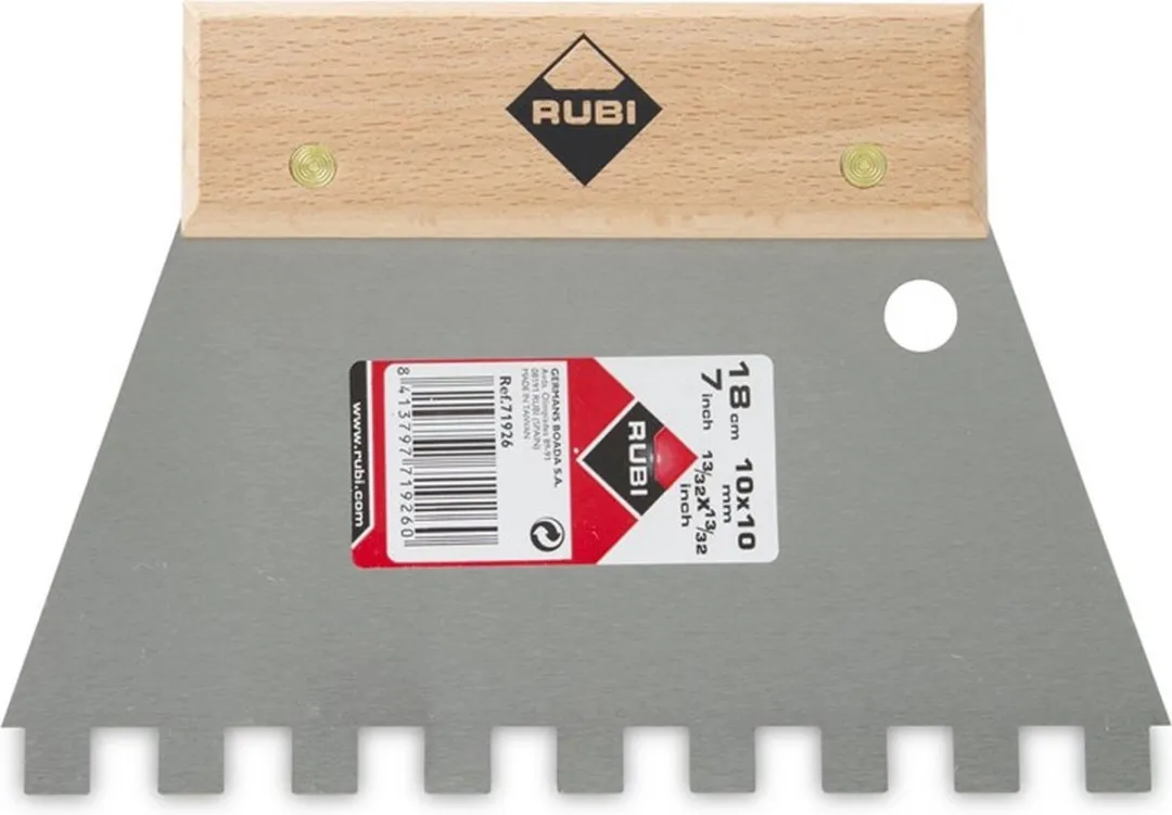 Rubi 71926 Lijmspaan 18cm - RVS