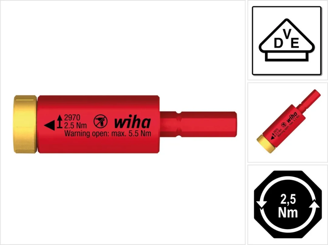 Wiha 29701250 Draaimomentadapter - PicoFinish 1.3mm