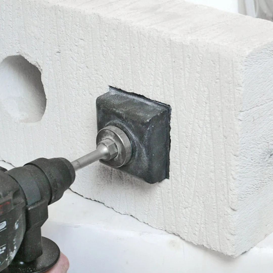 Silverline Vierkante Gatenboor 77x77mm - Beton