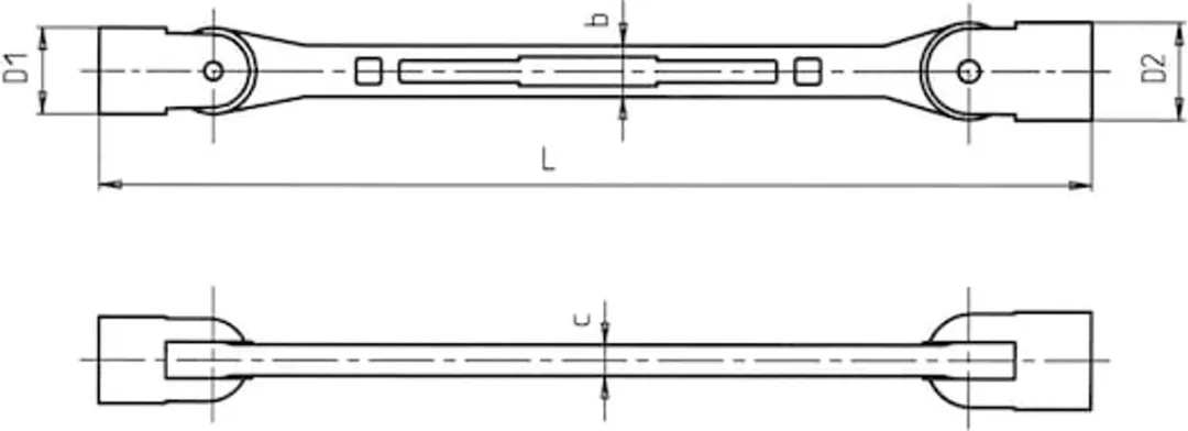 Würth Kniegewrichtsleutel POWERDRIV 16mm