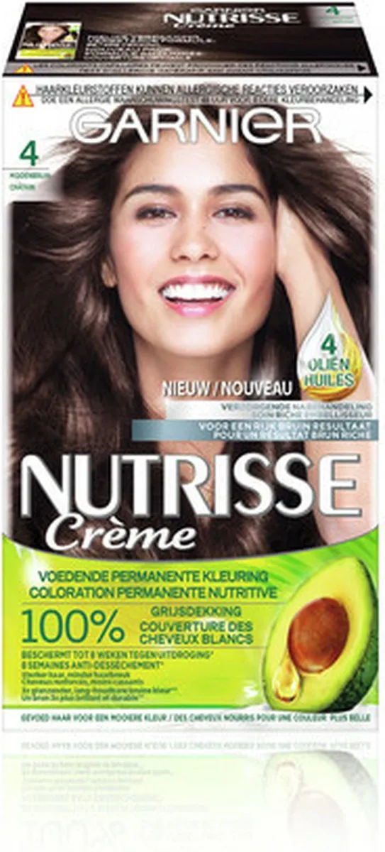 Garnier Nutrisse Crème 4.0 Middenbruin Haarverf