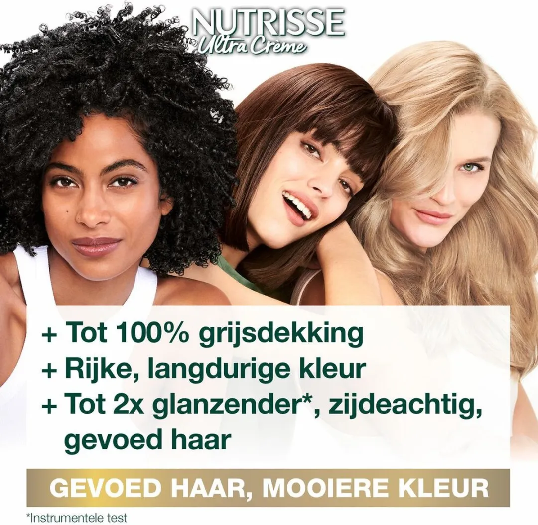 Garnier Nutrisse Crème 4.0 Middenbruin Haarverf - 3 Stuks