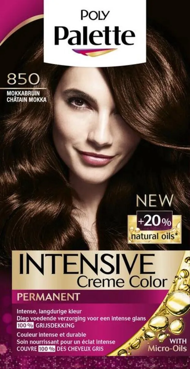 Schwarzkopf Poly Palette Haarverf Mokka Bruin 850 - 4x115ml
