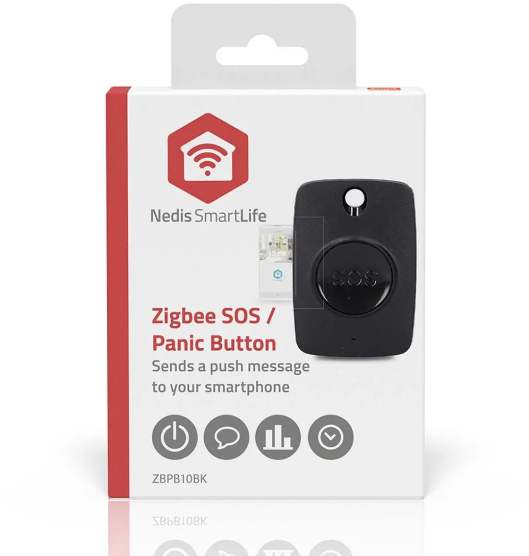Nedis SmartLife SOS Paniekknop - Draadloos - Zwart - afbeelding 6 van 6