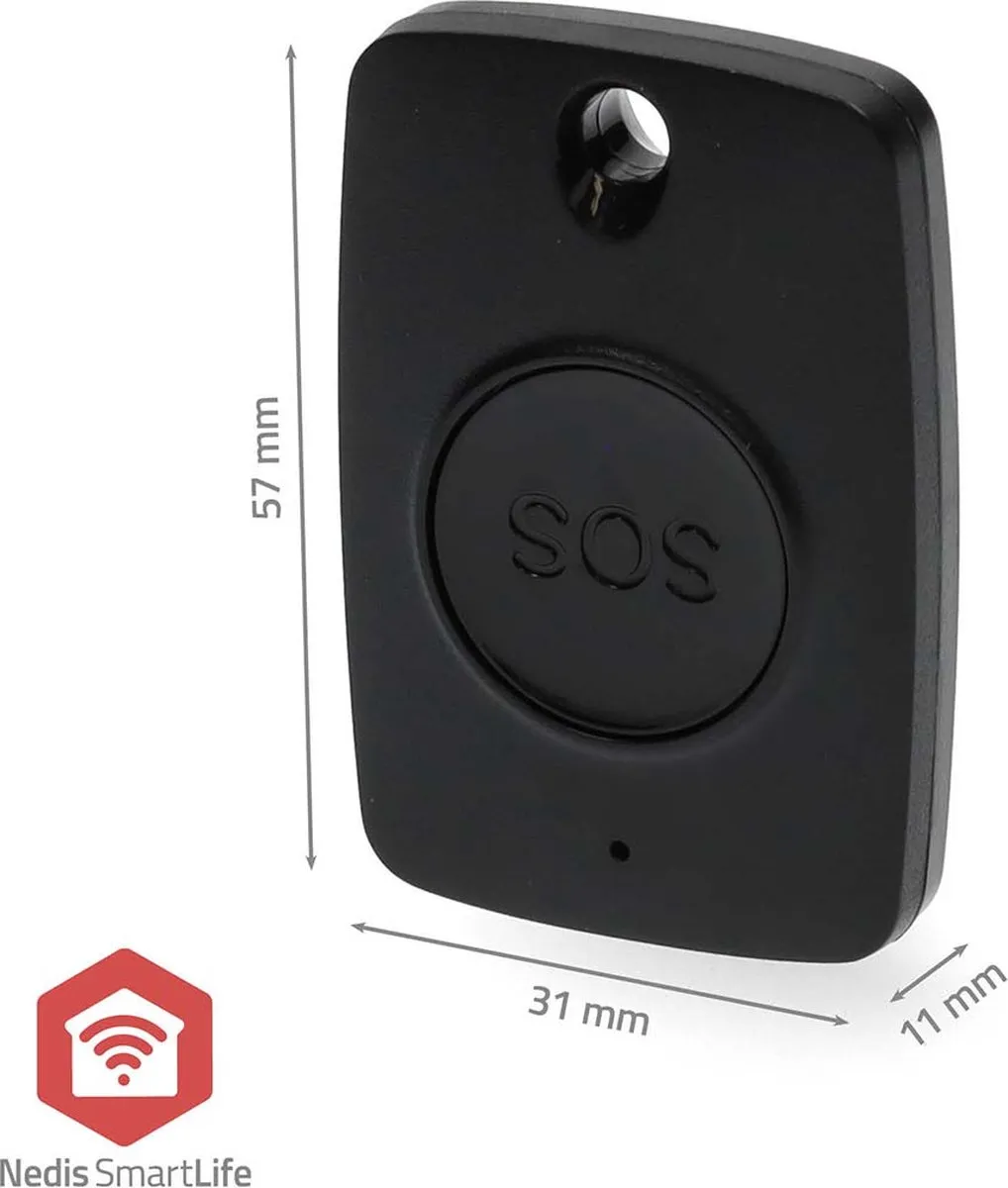 Nedis SmartLife SOS Paniekknop - Draadloos - Zwart