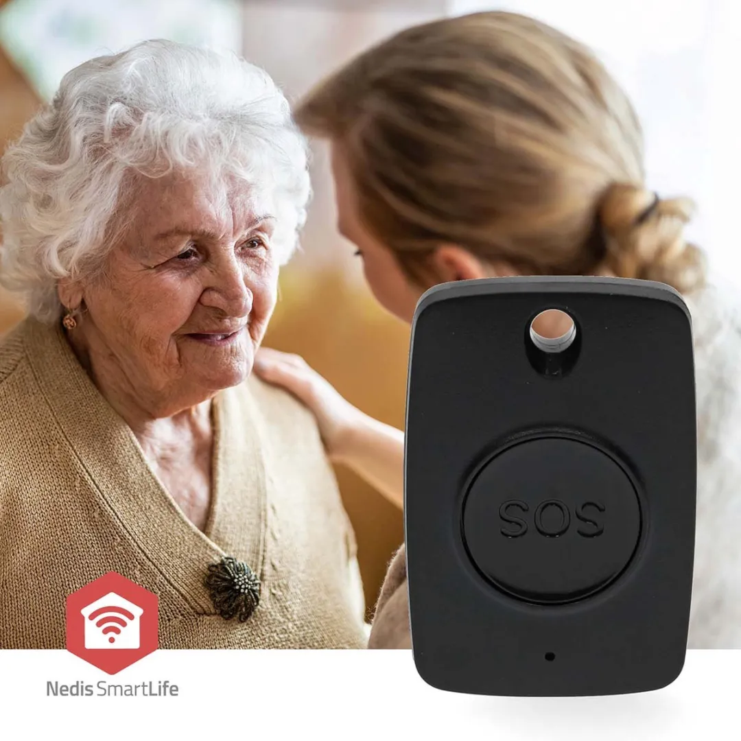Nedis SmartLife SOS Paniekknop - Draadloos - Zwart