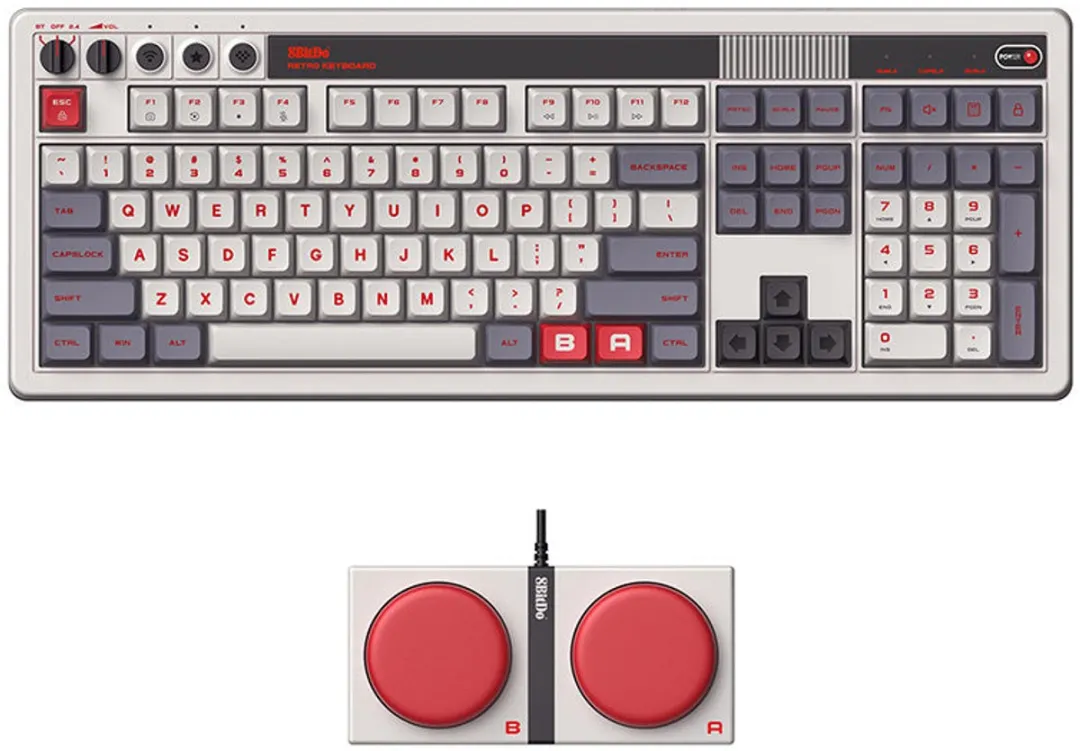 8BitDo Retro 108 N Edition - FullSize - ANSI - USB 2.0 - Qwerty US Internationaa