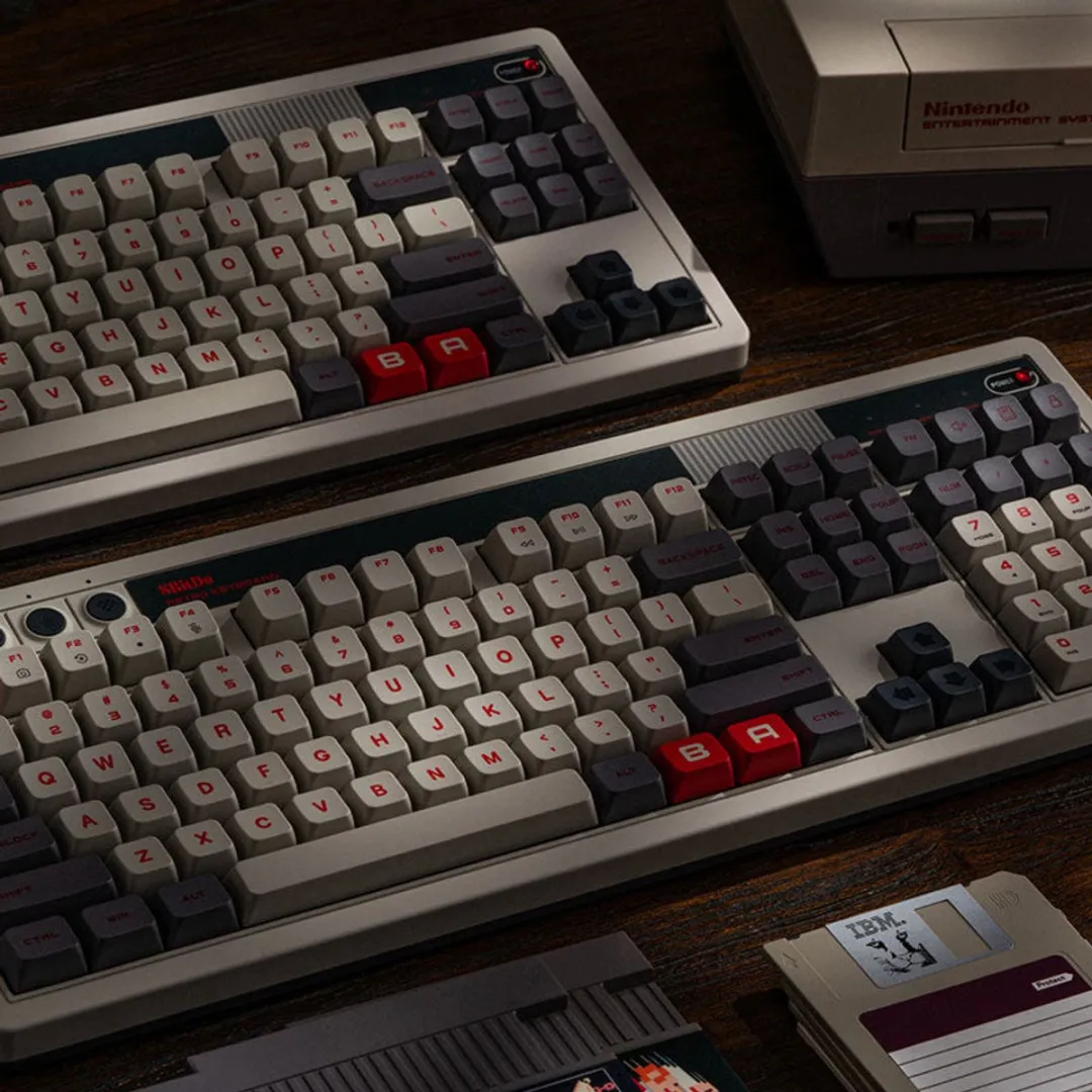 8BitDo Retro 108 N Edition RET00492 Toetsenbord - Grijs - afbeelding 6 van 6