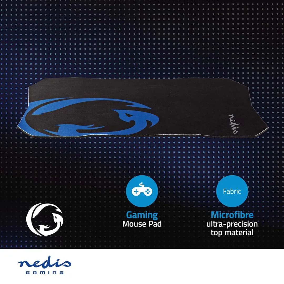 Nedis Gaming Muismat GMPD100BK - Zwart