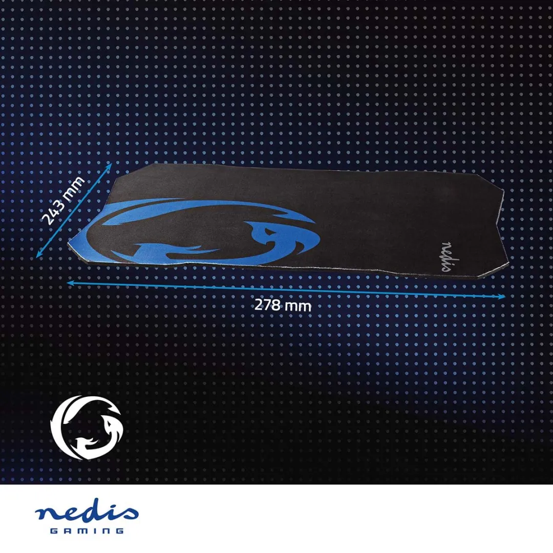Nedis Gaming Muismat GMPD100BK - Zwart