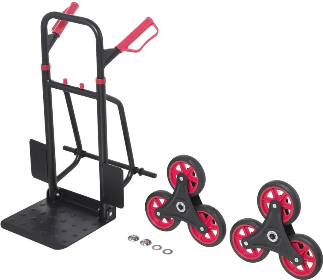 TOOLCRAFT TO-9650166 Trapkar Inklapbaar - 150 kg - Rood/Zwart