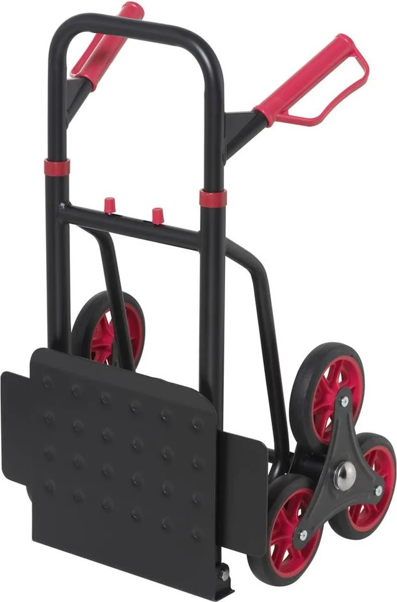 TOOLCRAFT TO-9650166 Trapkar Inklapbaar - 150 kg - Rood/Zwart