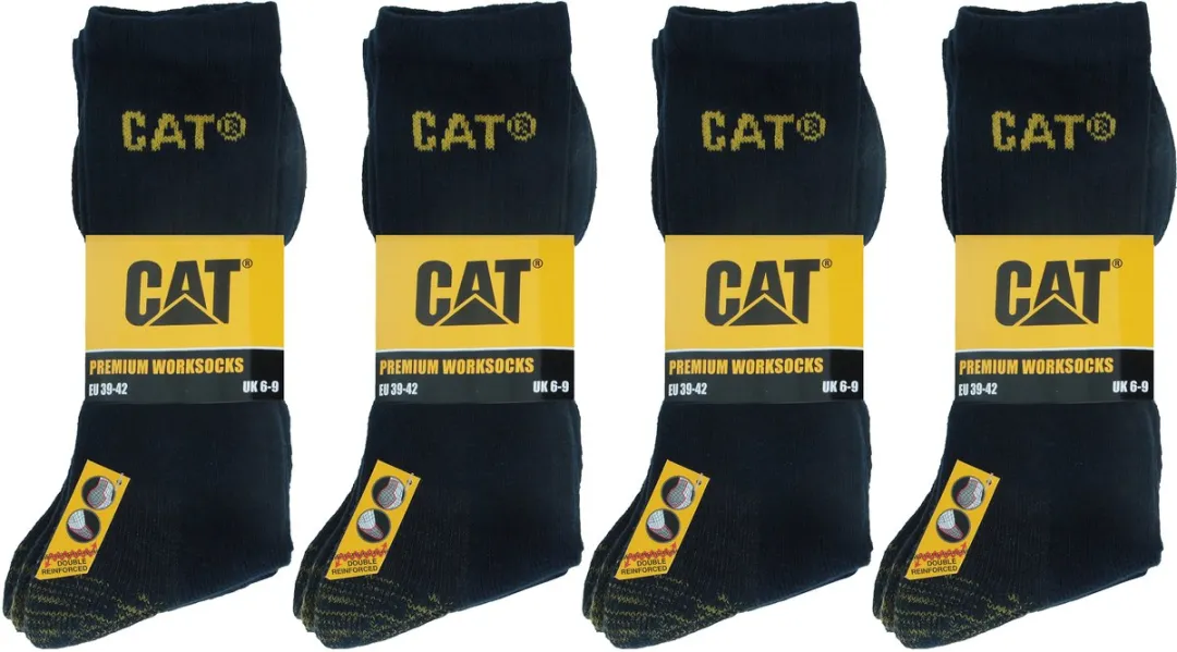 Caterpillar Premium Werksokken 12 Paar - Kuithoogte - Blauw