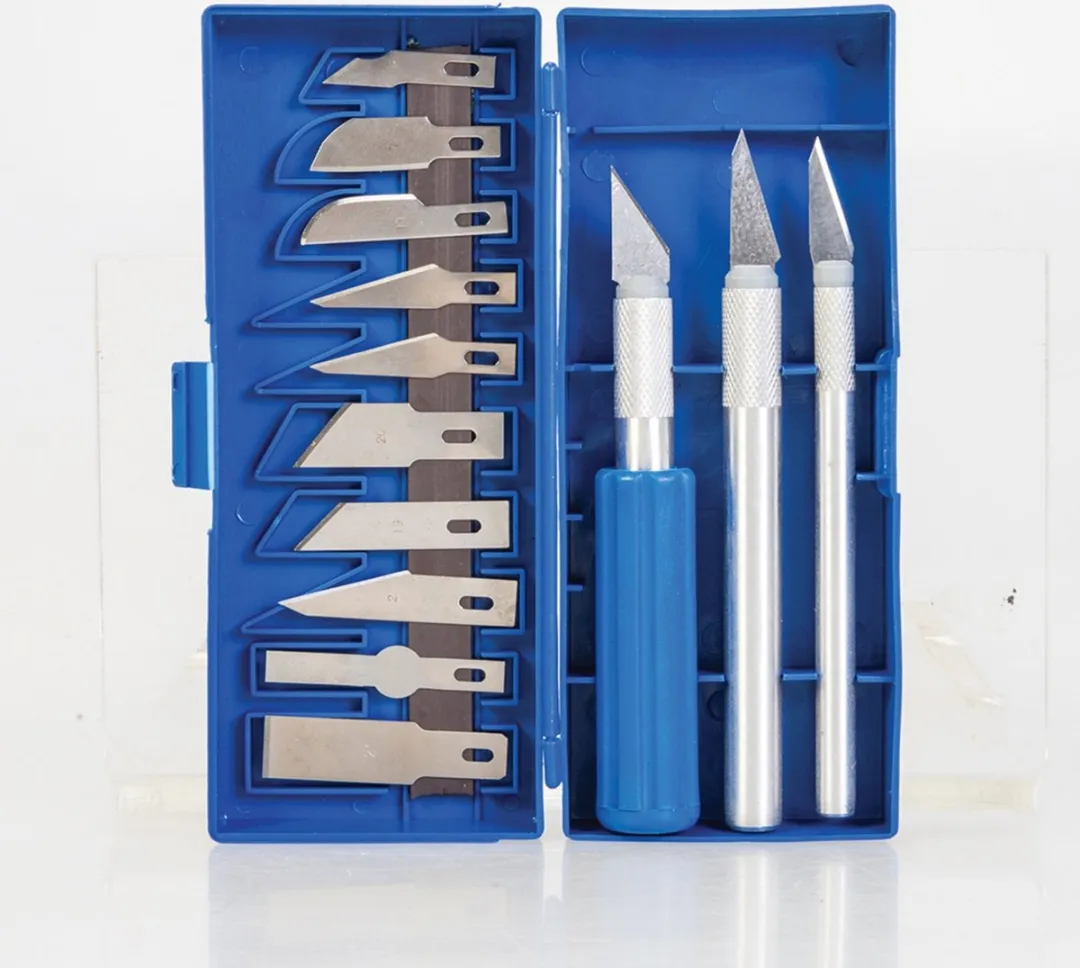 Silverline Precisie Scalpelset 16-delig - Aluminium handvaten