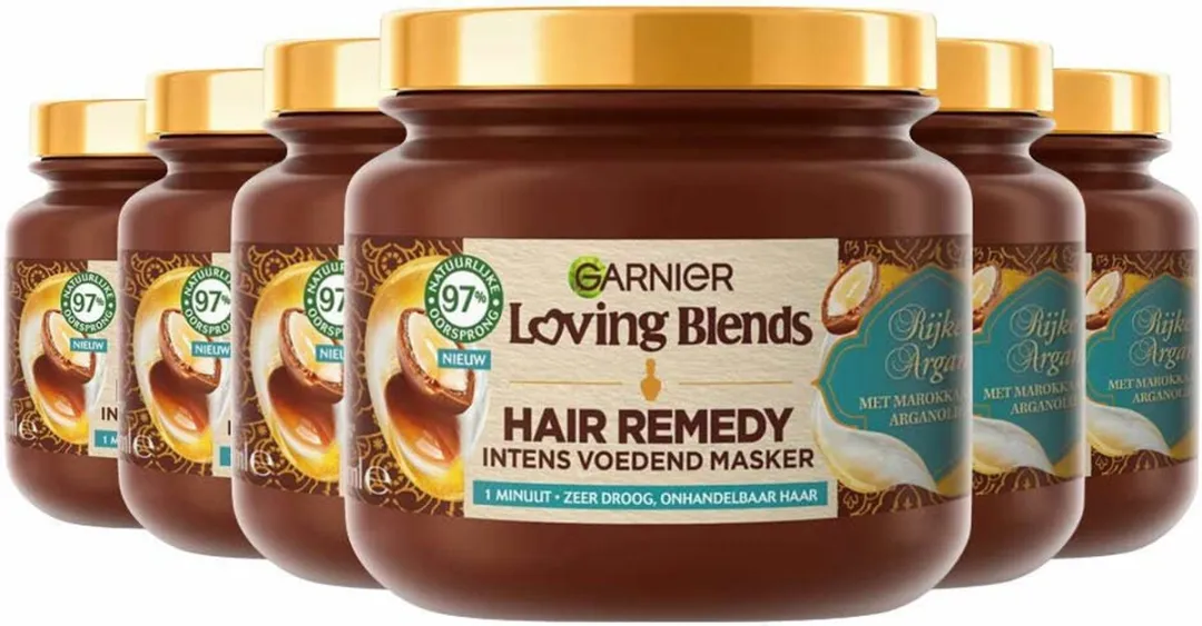 Garnier Loving Blends Argan Haarmasker - 6x340ml