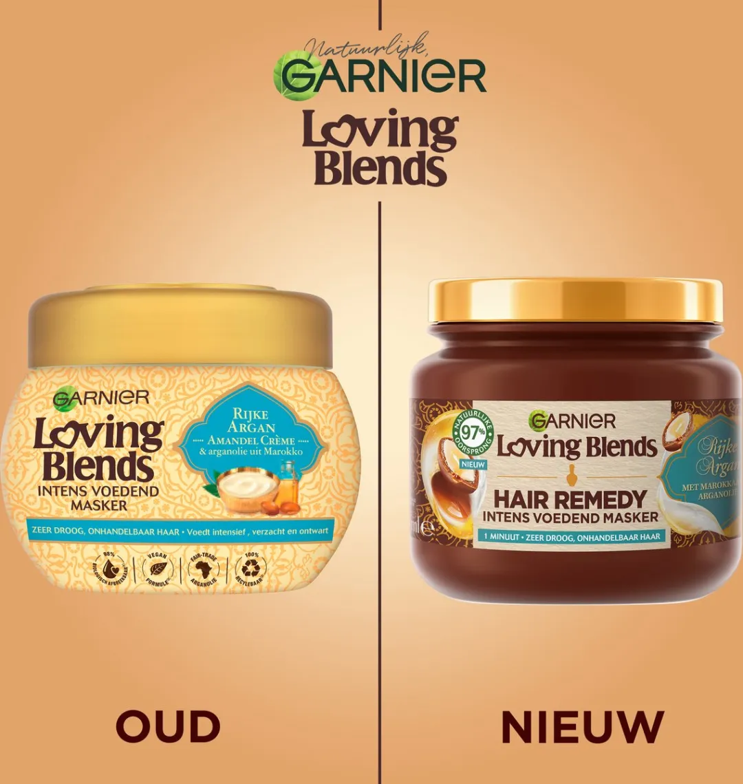 Garnier Loving Blends Argan Haarmasker - 6x340ml