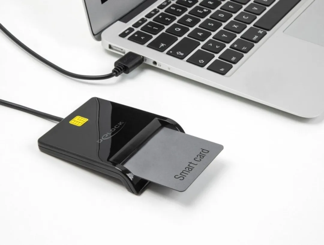 Delock USB 2.0 Smartcardlezer - 91724 - Zwart