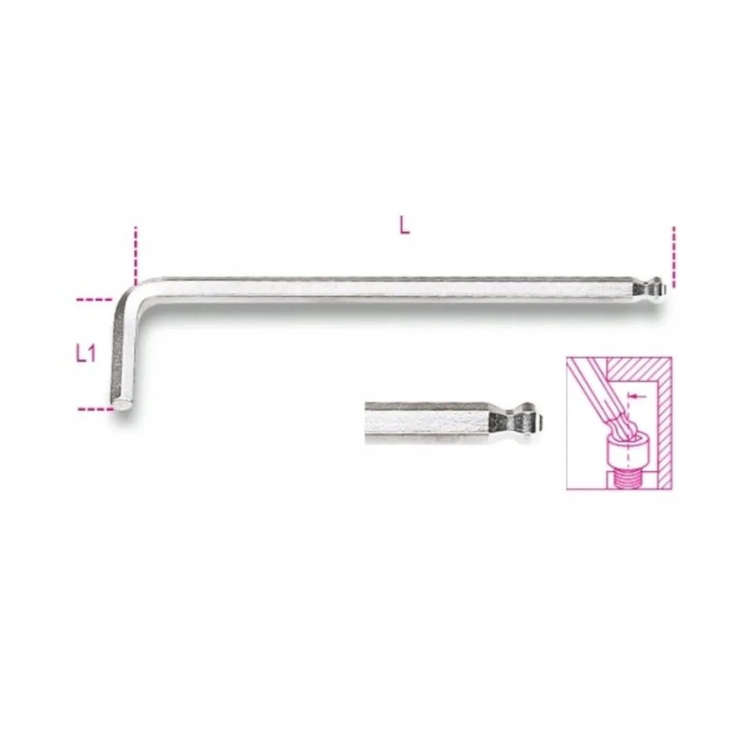 Beta Inbussleutel Kogelkop 6mm - 96BPC/6