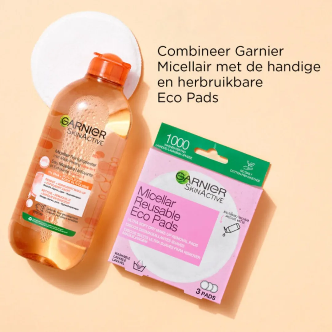 Garnier SkinActive Micellair Reinigingswater 400ml - 2,4L Voordeelverpakking
