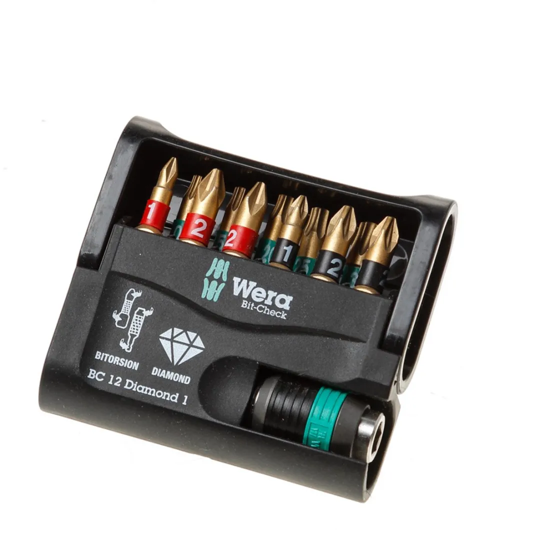 Wera Bit-Check Diamond Bitset 12-delig - Metaal