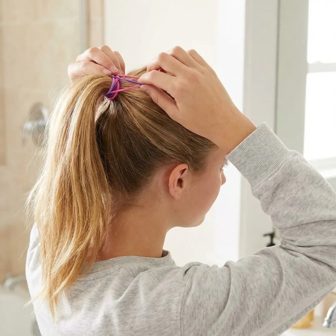 NuveX Mini Haar Elastiekjes 1000 Stuks - Paars & Roze Mix