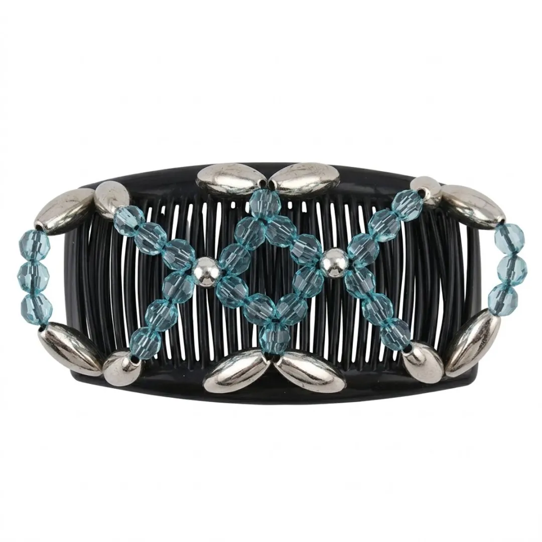 NuveX Magic Hair Clip Blauw met Zilver
