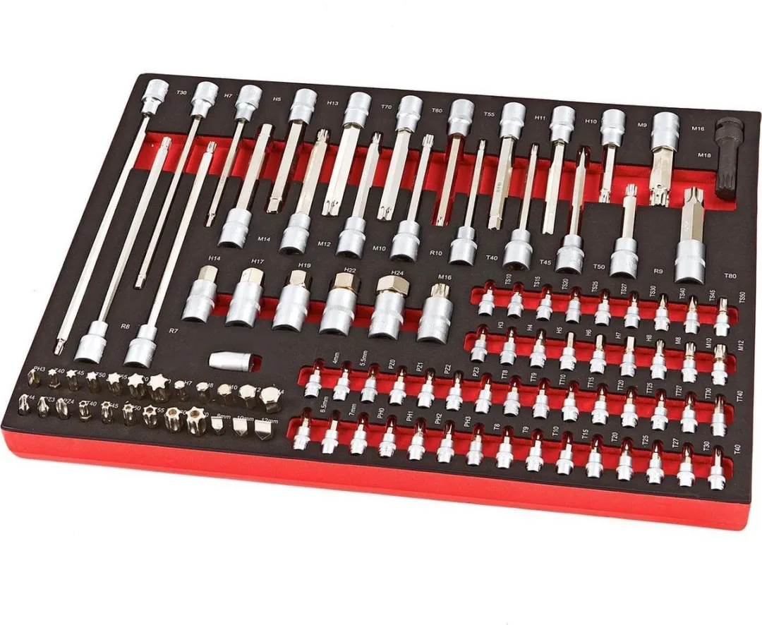 HBM 102-delig Inbus/Torx/Hex/Rib Doppenset