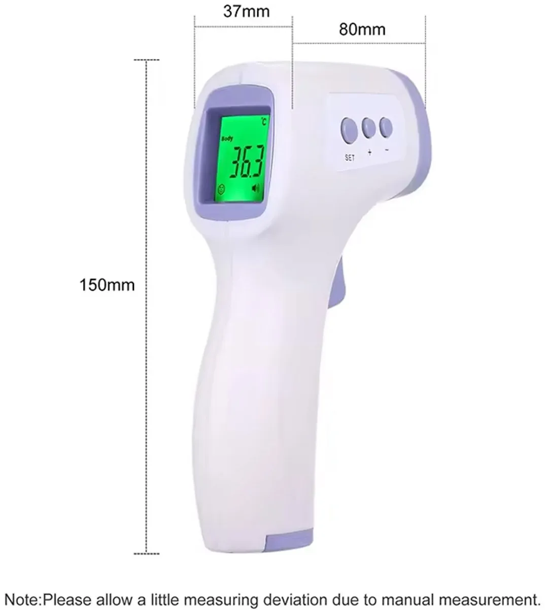 RedParrot Infrarood Temperatuur Meter - Wit