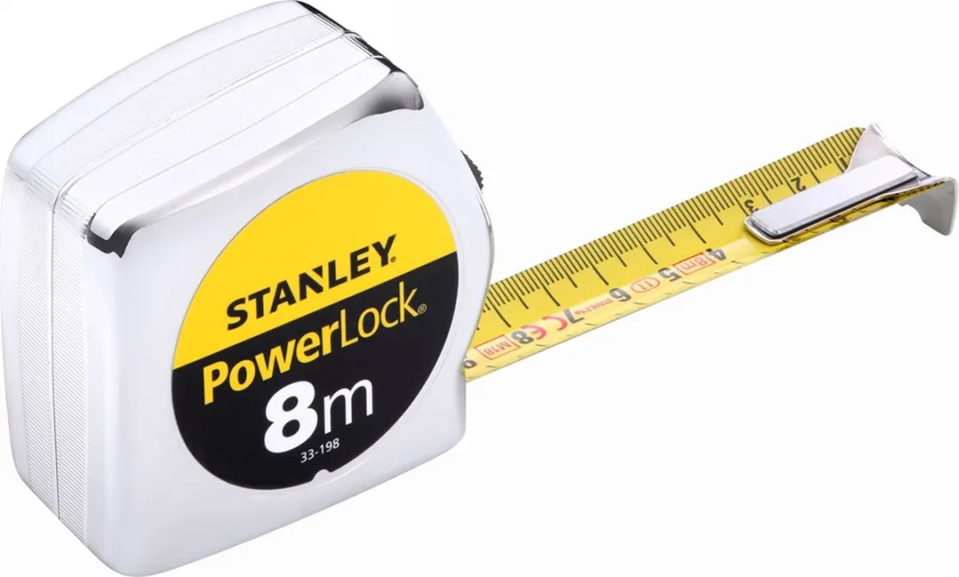 Stanley PowerLock Rolbandmaat 8m