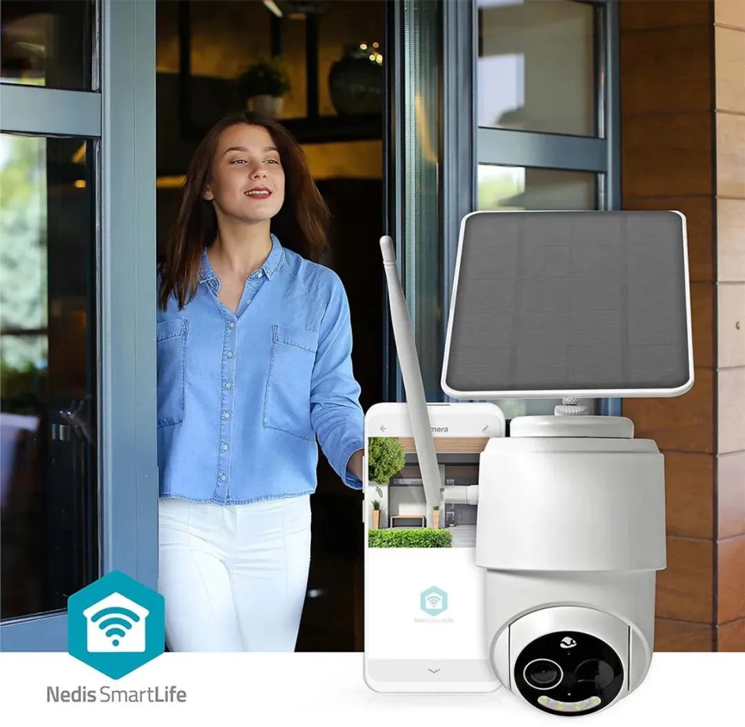 Nedis SmartLife WIFICBO50WT Buiten Camera - Full HD 1080p - IP65 - Wit