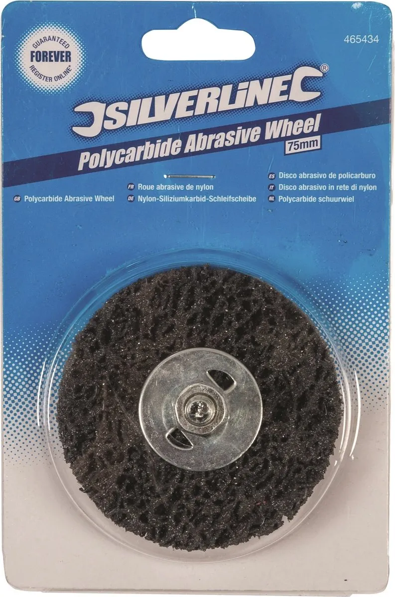 Silverline Schuurwiel Polycarbide Ø75mm - 6,35mm Schacht