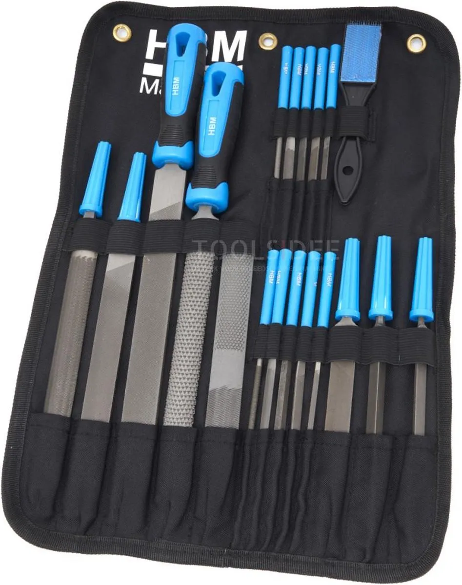 HBM Vijlenset 19-delig - 4-in-1 houtrasp & vijlen