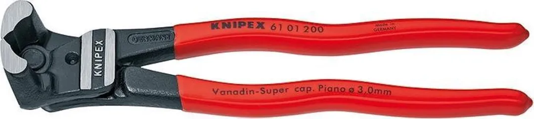 Knipex 61 01 200 Voorsnijtang 200mm - Rood/Zilver/Zwart