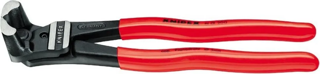 Knipex 61 01 200 Voorsnijtang 200mm - Rood/Zilver/Zwart - afbeelding 6 van 6