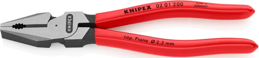 Knipex Combinatietang 201200 - Rood/Zilver