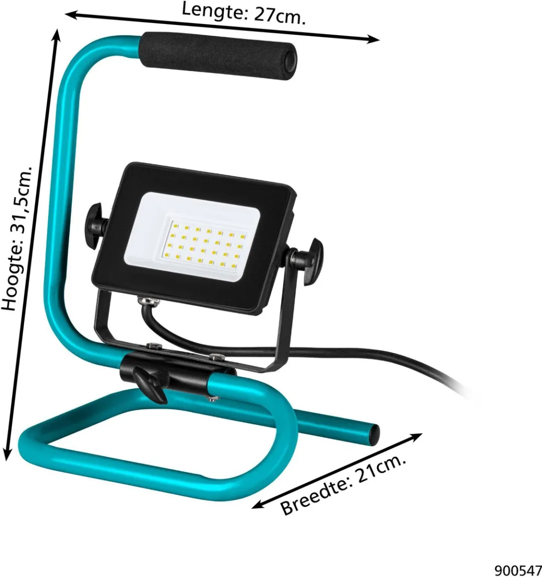 Eglo Avelar LED Bouwlamp 22W - Zwart/Turquoise