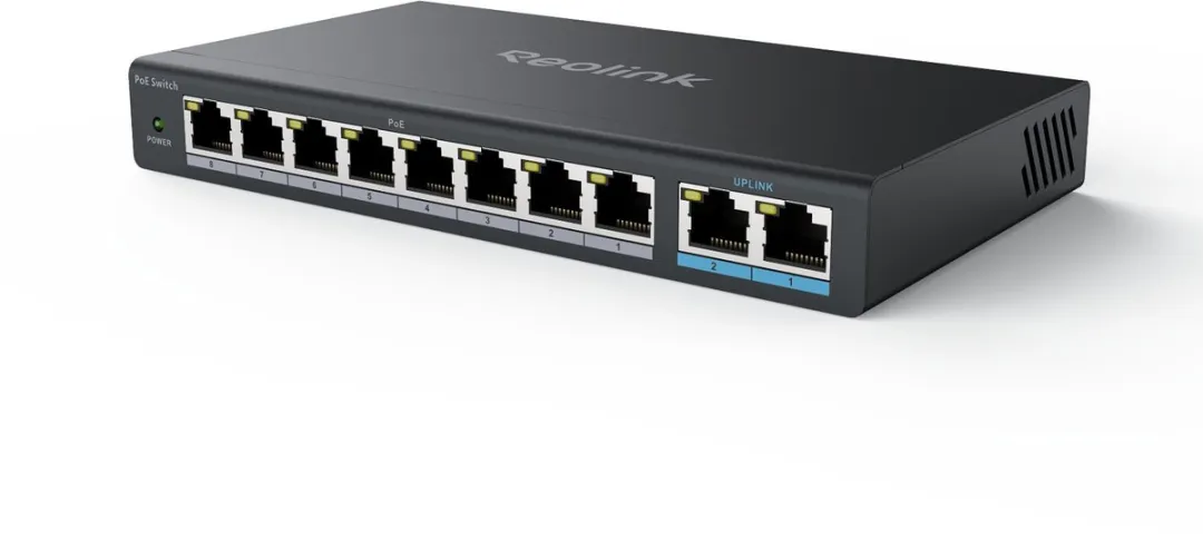Reolink RLA-PS1 PoE Switch 8 PoE-poorten