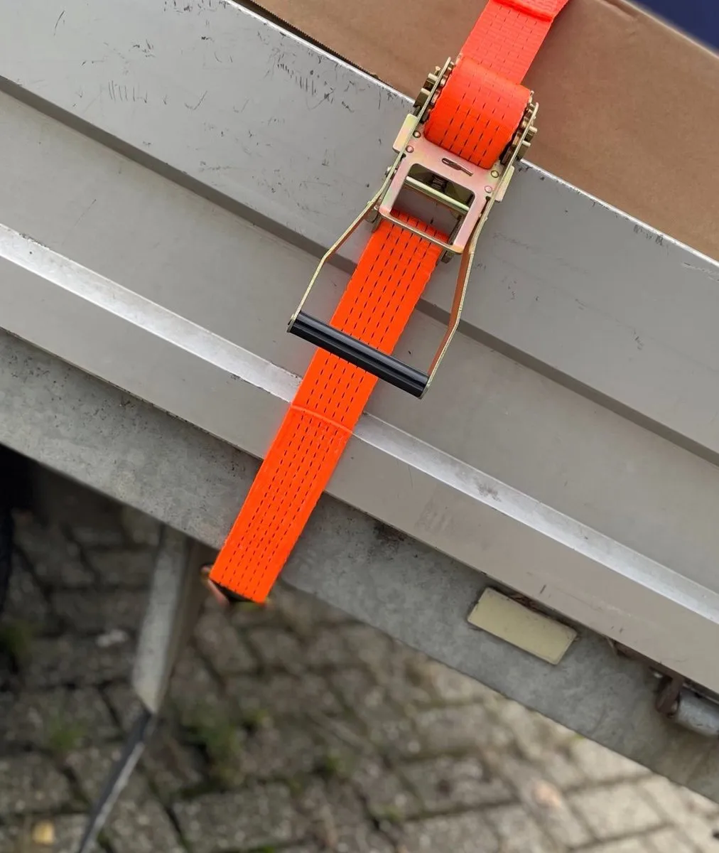 Jumbo Spanband met ratel 2000kg - 6m x 38mm - 4 Stuks - Oranje