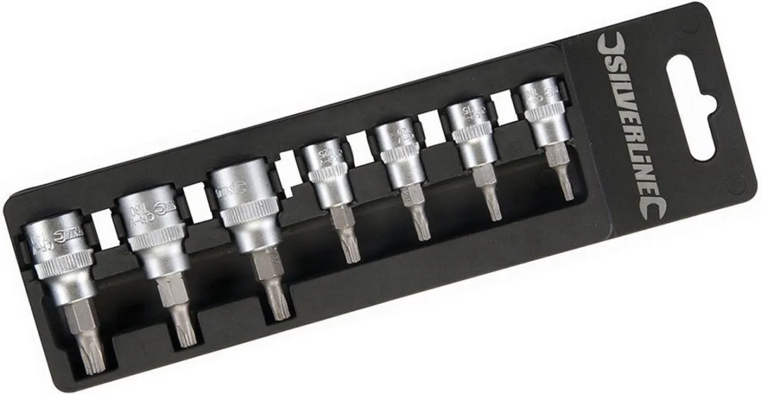 Silverline Torx Dopsleutelset 7-delig T10-T40
