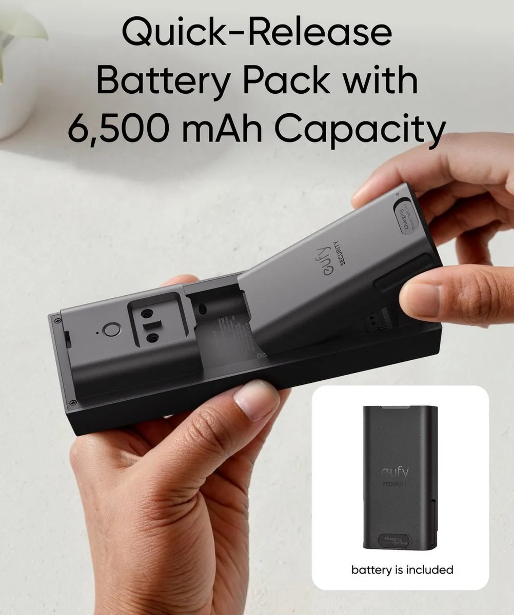 Eufy nieuw Videodeurbel C31 Incl. 32G SD-kaart | 2K FHD ( kan zowel bedraad als op accu ) + 4G LTE S330 Camera - met WiFi - 4K Pan&Tilt - Volkomen draadloos met zonnepaneel - AI Tracking en 4G verbinding met simkaart