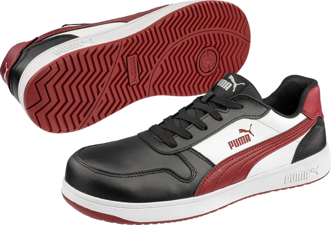 PUMA Frontcourt 640200 Werklaarzen - Zwart/Wit - Maat 44
