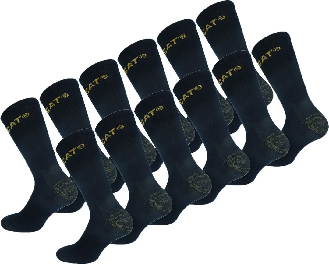 Caterpillar Premium Werksokken 12 Paar - Kuithoogte - Blauw