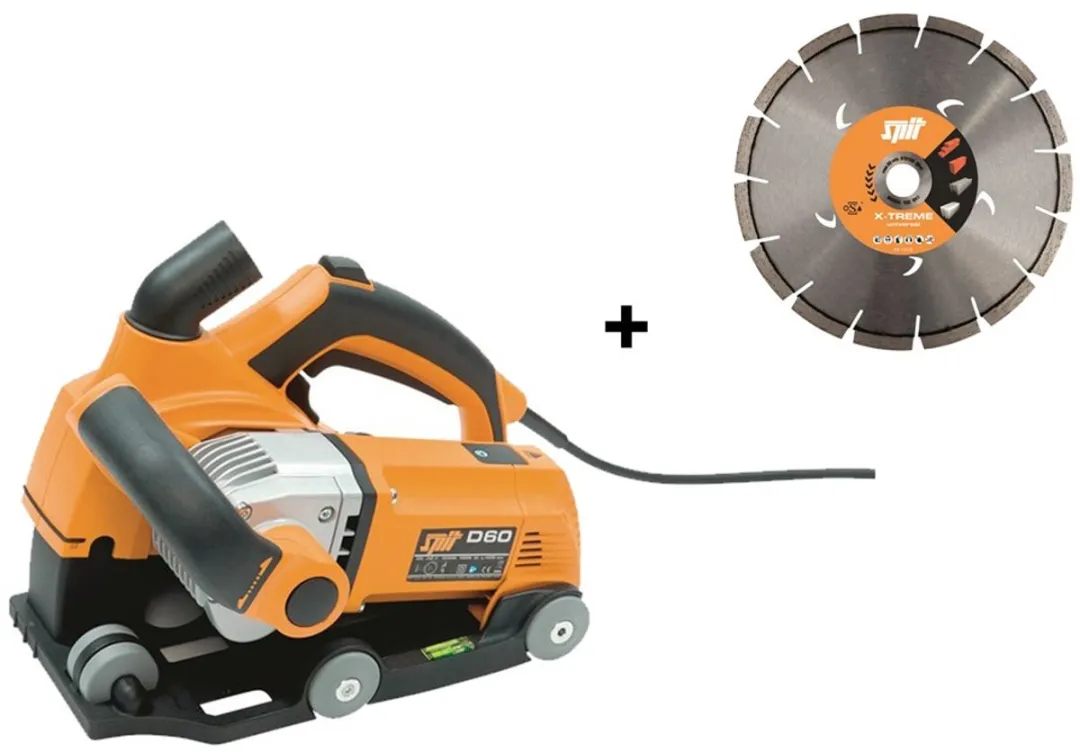 Spit D60 Sleuvenfreesmachine - 1600W - Inclusief koffer