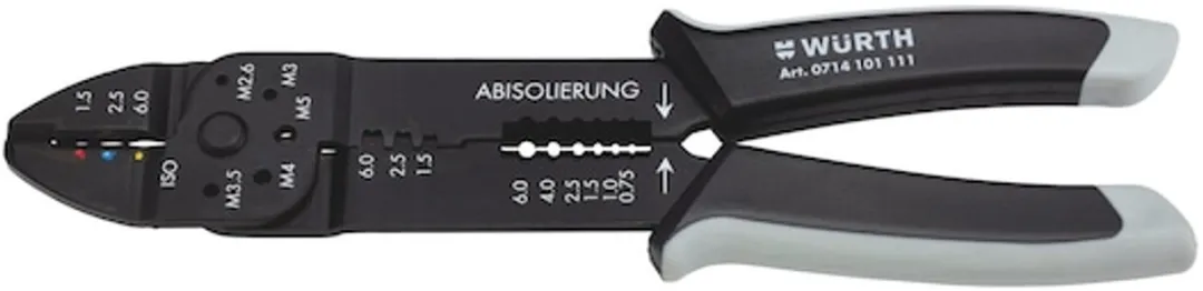 Würth Krimptang QI 60 - Kabelverbinder tang - Zwart/Rood