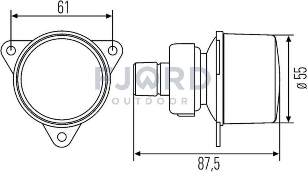 Hella Knipperlicht 12V Oranje Gloeilamp - Wit