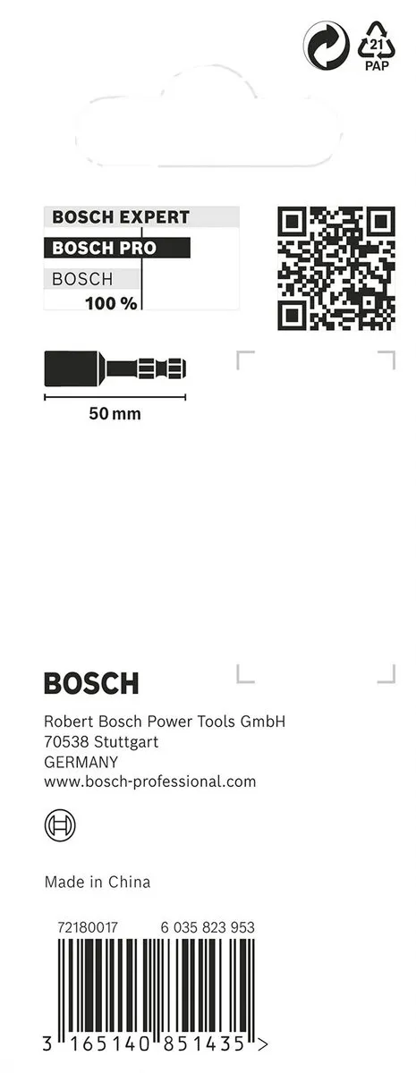Bosch Professional 13mm Impact Dop - 1 Stuk